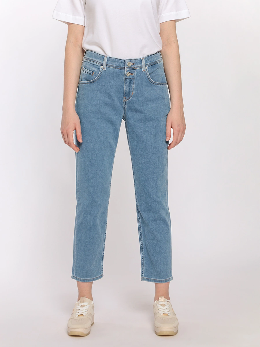 Укороченные джинсы-бойфренды THEDA из смеси органического хлопка